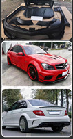 Kit carrosserie ICOOH Racing, diffuseur arrière avant, lèvres latérales, spoiler, aileron pour Mercedes-Benz W204 C63 2010-2014