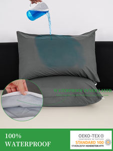 <span class=keywords><strong>Taie</strong></span> d'<span class=keywords><strong>oreiller</strong></span> personnalisée en microfibre unie, lavable en machine, imperméable, <span class=keywords><strong>anti</strong></span>-poussière, <span class=keywords><strong>anti</strong></span>-acariens, avec fermeture éclair, pour hôtel et hôpital - Product Image 1