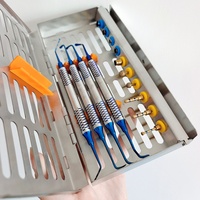 Kit d'outils de lifting externe du sinus maxillaire dentaire, avec embout émeri et outil de fixation, et fraise pour implant dentaire