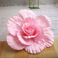 Grandes fleurs géantes en mousse PE, grandes têtes de roses artificielles pour la décoration de mariages et les vitrines