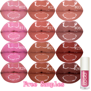 Marque privée GlossLock 8H Brillant à Lèvres 5g Vegan Fashion Pink-Sheer Dusty <span class=keywords><strong>Rose</strong></span> <span class=keywords><strong>Nude</strong></span> Shades Longue Durée Mat Brillant Hydratant - Product Image 1