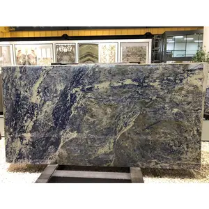 Raw Brazil sodalite blue marble slab
