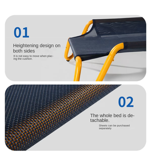 <span class=keywords><strong>Lit</strong></span> surélevé pliable robuste et résistant pour animaux de compagnie (chiens et chats) – Idéal pour l'extérieur et l'été – Vente en gros fabricant - Product Image 5