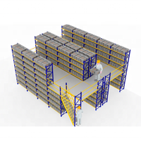 Plateforme de rayonnage de mezzanine en acier pour garage, protection contre la corrosion, installation sans boulons, surface enduite de poudre, longueur 2000 mm, 3 niveaux
