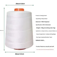 Hilo de Coser de Poliéster 20/3 de 190 g, Engrosado de Tres Capas, Multicolor, para Máquina de Coser y Coser Bolsos