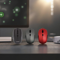 Souris sans fil Crown Black CMM-239W 2.4G, bureau, jeu, double mode, plug and play, OEM/ODM, adaptée aux ordinateurs de bureau et aux ordinateurs portables