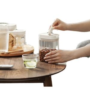 Storage Container Airtight Food Grade Transparent Rectangle Clip On Lid 400ml 700ml 1200ml 1600ml Grain Cereal Preservation - Product Image 5