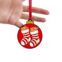 Produits de luxe personnalisés 2025, fournitures de décoration en métal, cadeaux, pendentifs, décorations de boules de Noël, ornements