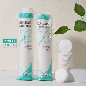 100 Pezzi di Dischetti di Cotone Premium Rotondi per la Cura del Viso e la Rimozione del Trucco SY430, Confezione Personalizzata, Morbidi Dischetti Cosmetici a 3 Strati - Product Image 1