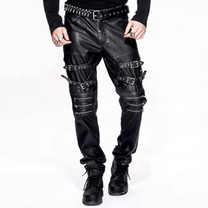 Pantalon en cuir de marque privée personnalisable avec votre logo Matériau de haute qualité Design personnalisé Prix abordables - Product Image 1