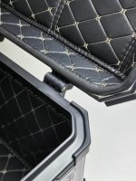 Top Case de Moto Étanche en Aluminium avec Serrure de Sécurité 45L