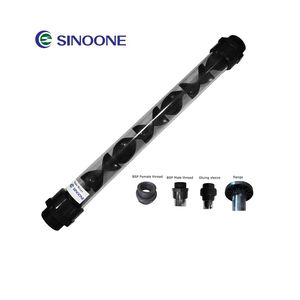 Sinoone 1/2in uPVC tĩnh Mixer 20 mét nhựa nối cho chất lỏng Ozone nước xử lý nước tĩnh trộn tay áo - Product Image 1
