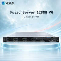 Nouveau serveur d'infrastructure d'entreprise FusionServer 1288H V6 1U en rack pour la virtualisation et l'hébergement cloud