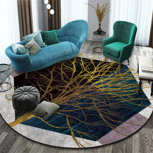 Lá Mô Hình Vòng Thảm Thiết Kế Sàn Thảm Nhà Sản Xuất Nhà Cung Cấp Trang Trí Nội Thất Hiện Đại Thảm Thảm Thảm Mô Hình Hoa Thảm - Product Image 4