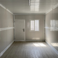 Maison modulaire en panneaux sandwich à ossature en acier, bureau à domicile, cabine, empilable, portable, emballage plat, design moderne, écologique