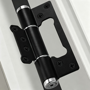 Bisagra de Bandera Hidráulica de Cierre Suave de 5 Pulgadas de Alta Resistencia, de Aleación de Aluminio Negro Mate, Sin Mortaja, con Amortiguación Silenciosa para Puertas de Madera de Hotel - Product Image 6