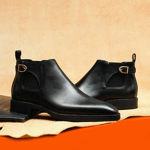 Nouvelles Bottes Classiques de Designer pour Hommes en Cuir Véritable Automne Hiver 2025 Confortables, Imperméables, Antidérapantes, à Enfiler DSYX - Product Image 3