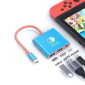 Wholesale 3-in-1 USB Hub HD 4k USB 3.0 <strong>Docking</strong> <strong>Station</strong> with Gaming <strong>Switch</strong> for <strong>Nintendo</strong> <strong>Switch</strong> TYPE-C Hub for Travelers - Product Image 2
