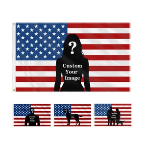Bandera Personalizada con Foto, Bandera Estadounidense de 3x5 pies, Bandera para Colgar en Exteriores con Texto e Imagen Personalizados, con Ojales de Latón - Product Image 1