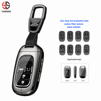 Housse de protection pour clé de voiture en alliage de zinc et fibre de carbone pour Honda Civic CRV Accord CR-V Pilot 2020-2026, accessoire intérieur