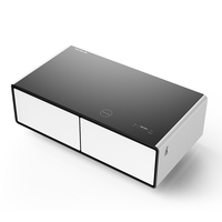 Table basse intelligente pour la maison avec réfrigérateur, chargeur sans fil et chargeur USB