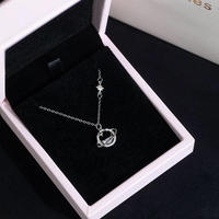Collier tendance Planet pour femmes, bijoux de luxe légers haut de gamme avec chaîne en cuivre incrustée de zircon