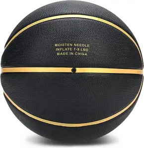 Official Size 7 Rubber Basket Custom Printed Basketball Ball With Custom Logo