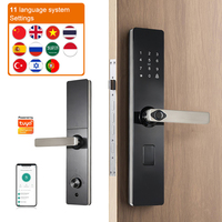 Cerradura Inteligente para Puerta de Apartamento con App Tuya, Cerradura Digital sin Llave con Huella Dactilar