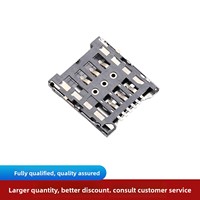 Support de carte Micro SIM numérique JME 18H à 6 broches, type flip, résistant aux hautes températures, fabriqué en Chine