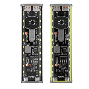 <strong>18650</strong> Battery Charging Bank Box Adjustable Voltage PD45W 22.5W Dual USB Type C Fast Charging Powerbank - Product Image 1