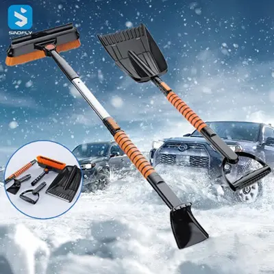 Auto Snow Remove Accessories 5 in 1 Car Snow Brush Set Cleaning Tools Ice Scraper Snow Shovel