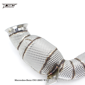Tubos de Escape de Acero Inoxidable Boska para Mercedes-Benz C63/C63S AMG W205 4.0T, Downpipe de Alto Flujo con Protector Térmico - Product Image 5