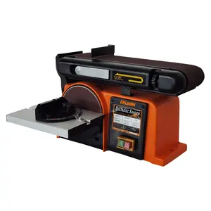 370W Wood working belt sander machine bench mounted belt disc sander machine