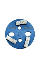 Disque de polissage rond de 4 pouces en oxyde d'aluminium à dureté moyenne avec support ABS pour adaptateur de meuleuse de sol