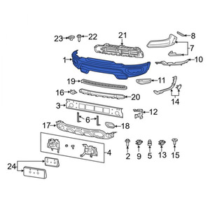 Parachoques Delantero para Ram 1500 Trx, Pieza de Repuesto de Plástico 6VZ40GXHAA, 2021 2022 2023 - Product Image 4