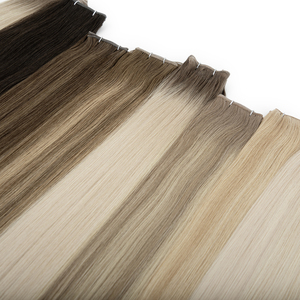 Extensiones de cabello LeShine Salon de calidad, pelo europeo, trama atada a mano, doble máquina dibujada, trama Genius - Product Image 2