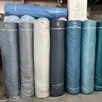 Tissu de rideau occultant en microfibre jacquard ignifuge, prix bas, teinture unie, non tissé, pour salon, directement de l'usine