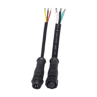 Connecteurs et câbles électriques M12 en cuivre, 2 à 5 broches, solution de faisceau de câbles pour éclairage LED et applications électriques