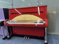 Used Chinese Hailun Crystal Red Acrylic Upright Piano, Height 132cm, 88 Keys, Professional Performance Grade