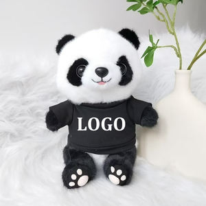 Hadiah promosi hadiah dipersonalisasi mainan mewah Logo kustom mainan Panda mewah dengan kemeja - Product Image 6
