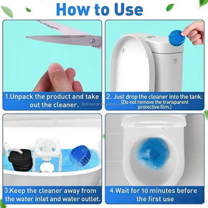 Chất lượng tuyệt vời tuyệt vời hòa tan tẩy cặn thân thiện với môi nhà vệ sinh màu xanh vệ sinh bồn chứa sạch hơn - Product Image 5