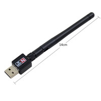 150Mbps 2DB MINI adaptateur WiFi USB sans fil 150M Dongle carte réseau LAN 802.11n/g/b antenne wi-fi pour ordinateur PC