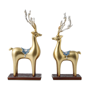 อุปกรณ์ตกแต่งทีวีระดับไฮเอนด์หรูหรารูปแบบประติมากรรมศิลปะพื้นบ้านสำหรับห้องนั่งเล่นหรือสำนักงานของขวัญขึ้นบ้านใหม่ - Product Image 2