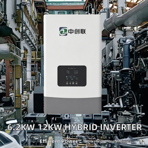 อินเวอร์เตอร์ไฮบริด MPPT กำลังไฟ 6.2 กิโลวัตต์/<span class=keywords><strong>12</strong></span> กิโลวัตต์ แบบสามทางออก สำหรับใช้ในบ้าน ระบบโซลาร์เซลล์แบบออฟกริด - Product Image 2