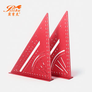 Outil de mesure et de traçage pour la <span class=keywords><strong>menuiserie</strong></span>, 2 en 1, en alliage d'aluminium de haute qualité, règle en <span class=keywords><strong>bois</strong></span>, règle triangulaire pour le travail du <span class=keywords><strong>bois</strong></span> - Product Image 1