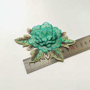 Multy colori <span class=keywords><strong>per</strong></span> cucire abbigliamento Applique ricamato solubile in <span class=keywords><strong>acqua</strong></span> 3D fiore Patch - Product Image 4