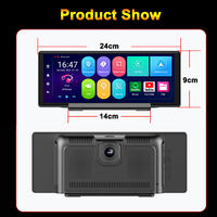 Pemutar Mp5 Mobil 10.26 ", navigasi GPS mobil 4G Android 13.0 4G + 64G dengan ADAS lensa ganda sistem Audio Radio