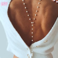 Chaîne de corps de mariée en zircon, bijou de mode de luxe léger, chaîne de dos tendance, vente chaude HY