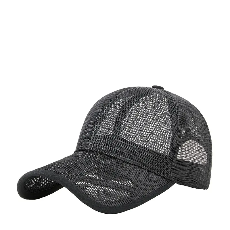 Hoge Kwaliteit Plus Size Verdieping Zonnehoed Ademend Mesh Baseball Cap Mannen Vrouwen Piekte Bescherming Zonnehoed