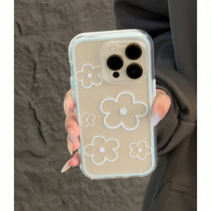 Funda para iPhone 16/17/14/15/12/13 con Diseño Floral Simple de Verano, Dos en Uno, Borde de 15 Colores - Product Image 6